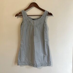 Lucky Brand Light Gray Cotton Tank Top